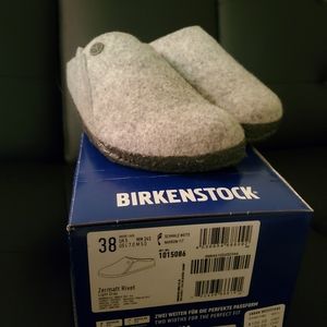 Birkenstock zermatt wool clog